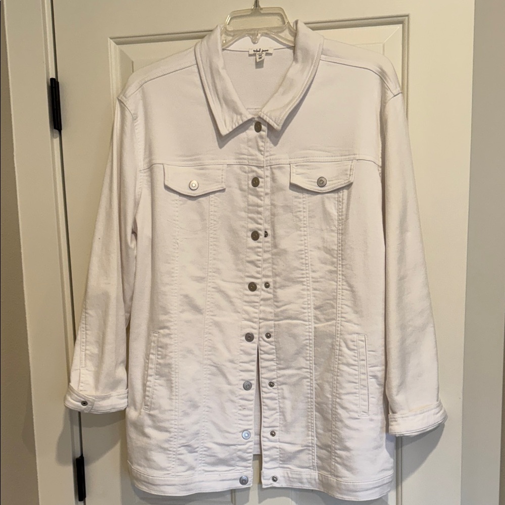 Women's White Denim Jacket